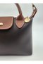 Women's Brown Hand and Shoulder Bag with Adjustable Strap, Quality Craftsmanship and Faux Leather Baguette Bag - 3