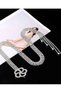 Circle Ring Model Vip Women's Silver Plated Belt Body Accessory - Wedding Engagement Evening Dress Top - 3