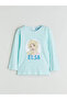 Rmz Gi̇yi̇m Farkiyla Zero Roba Collar Elsa Printed Girls' Pajama Set - 2