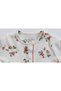 Strawberry Patterned 2-Piece Baby Girl Jumpsuit with Gloves and Booties, 100% Cotton - 6