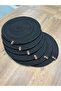 Linen 6 Pieces Jute Placemats / American Service Lux Presentation Plate Mats - 3