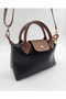 Women's Hand and Shoulder Bag with Adjustable Strap, Quality Craftsmanship and Faux Leather Baguette Stylish Bag - 4