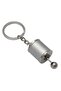 Moving Car Gear Shift Keychain Six Speed Manual Gear Shifter Knob Metal Keychain - 6