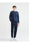 Crew Neck Printed Men's Thick Sweatshirt - 2