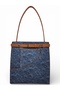 Tan Belted Jean-Look Women's Shoulder Bag with Pocket Detail - 2