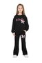 Girl's School Daily Wear Embroidered Two-Thread Top and Bottom Two-Piece Set Klbktkm0002
