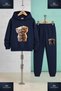Children's Unisex 2-Piece Bear Hug 3-Piece Hooded Tracksuit Set - 4
