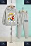 Children's Unisex Anime One Piece Left Text 3-Piece Hooded Tracksuit Set - 3
