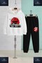 Children's Unisex Car Tokyo Birds in Front of the Red Mountain 3-Piece Hooded Tracksuit Set - 2