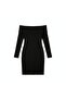 Kayık Yaka Girl's Basic Dress - 3