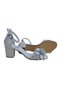 Women's Floral Detailed Genuine Leather Heeled Sandals - 3