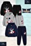 Children's Unisex Astronaut Shuttle Flag in Hand 3-Piece Hooded Tracksuit Set
