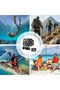 Action Camera, 2.0 Inch Full HD 1080P Sports Camera, 30M Waterproof Underwater Camera, 16MP Anti-Sha - 2