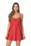 Women'S, Short, Laced, Satin Nightgown