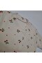100% Cotton Soft Textured Twill Fabric Cherry Patterned Baby Girl Romper - 2