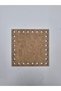 Wooden 10X10 cm 10 Pieces Tray Knitting Plate Supla Perforated Coaster Crochet Base Craft Basket Base - 2
