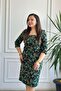 Square Neck Flannel Dress - 4