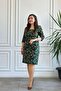 Square Neck Flannel Dress - 5