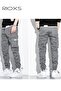 Men's Cargo Pants, Loose Fit Drawstring Elastic Waist Joggers with Multi Pockets, Comfy Breathable C - 3