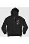 Unisex Black Bill Kaulitz Tokio Hotel Zipper Hooded Sweatshirt 600617Tt