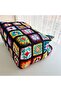 Lined Bamboo Handle Metallic Closure Knitted Women's Handbag 30X36 cm - 3