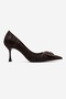 REBEL Brown Patterned Buckled Women's Heeled Shoes - 4