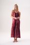 Double Strap Maxi Size Multi-Colored Summer Bamboo Fabric Women's Dress 26221