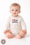 Unisex Baby 100% Organic Cotton Family Printed 0-12 Months Long Sleeve Snap Fastener Baby Bodysuit