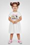 Toddlers Girl Graphic Print Dress, White