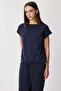 Blouse with Stitched Sleeves and Lace-Up Detail - 2
