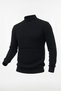Men's Half Turtleneck Patterned Sweater - 4