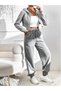 Women's Seasonal Flat Sweatpants with Elastic Cuffs