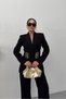 Women's Blazer with Gold Belt - 7