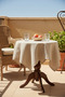 Linen |   Vintage Fiskos and Tablecloth Authentic Linen Rustic Coffee Corner and Dresuar Cover - 3