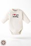 Unisex Baby 100% Organic Cotton Family Printed 0-12 Months Long Sleeve Snap Fastener Baby Bodysuit - 2