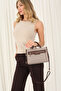 Coffee Yellow - Brown Plaid Line Square Women's Handbag Sp1271