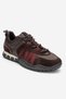 Fiera Brown Burgundy Genuine Leather Mesh Women's Casual Sneaker - 3