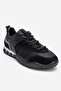 Fiera Black Genuine Leather Mesh Women's Casual Sneaker - 3