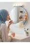 مرآة مكياج بإضاءة LED - 4 مصابيح قوية - تصميم لاسلكي وقابل للحمل - 3