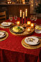 Red Glitter Tablecloth - 2