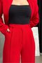 Women's Rose Accessory Detail Jacket and Pants Set - 7