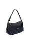 Black - Women's Shoulder Bag with Black Logo Sp1269 - 2