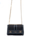 Black - Black Suede Women's Crossbody Bag Sp1139 - 5
