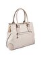 Sand Beige - Sand Plaid Line Square Women's Handbag Sp667 - 6