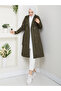 Windbreaker Detailed Sleeves & Waist Belted Buttoned Trench Coat Mde1103056