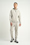 Plenty Jr Pro Full Length Zippered Lightweight Wool Men's Hooded Sweatshirt Stone - 7