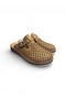 Genuine Leather Closed-Front Orthopedic Slippers with Special Design for Heel Spurs - 5