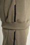 Supply Ms One Men's Full-Length Zippered Lightweight Wool Hooded Sweatshirt Khaki - 7