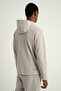 Foursquare Men's Hooded Full Zip Sweatshirt Stone - 2