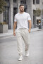 بنطلون رياضي رجالي من نوع Snow Melange Jogger - قصة مريحة مع أطراف مطاطية - 2